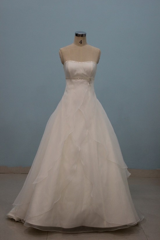 A-line Strapless Floor Length Bridal Wedding Dresses WD010087 A-line Strapless Floor Length Bridal Wedding Dresses WD010087