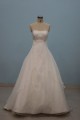 A-line Strapless Floor Length Bridal Wedding Dresses WD010087