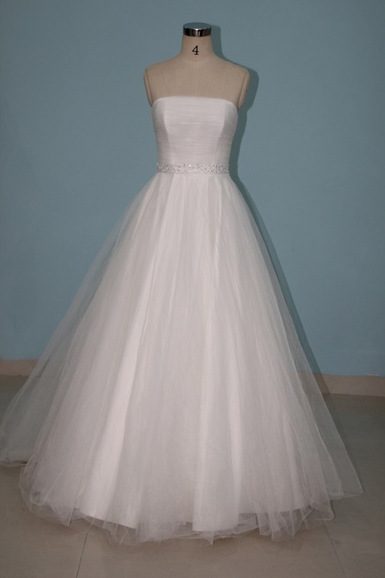 A-line Strapless Beaded Bridal Wedding Dresses WD010089 A-line Strapless Beaded Bridal Wedding Dresses WD010089