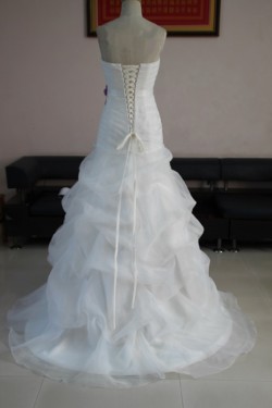 Trumpet/Mermaid Strapless Bridal Wedding Dresses WD010090
