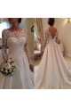 A-Line Long Sleeves Lace Bridal Wedding Dresses WD010092 A-Line Long Sleeves Lace Bridal Wedding Dresses WD010092