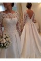 A-Line Long Sleeves Lace Bridal Wedding Dresses WD010092 A-Line Long Sleeves Lace Bridal Wedding Dresses WD010092