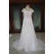 A-line Off the Shoulder Sweep Train Chiffon Bridal Wedding Dresses WD010098