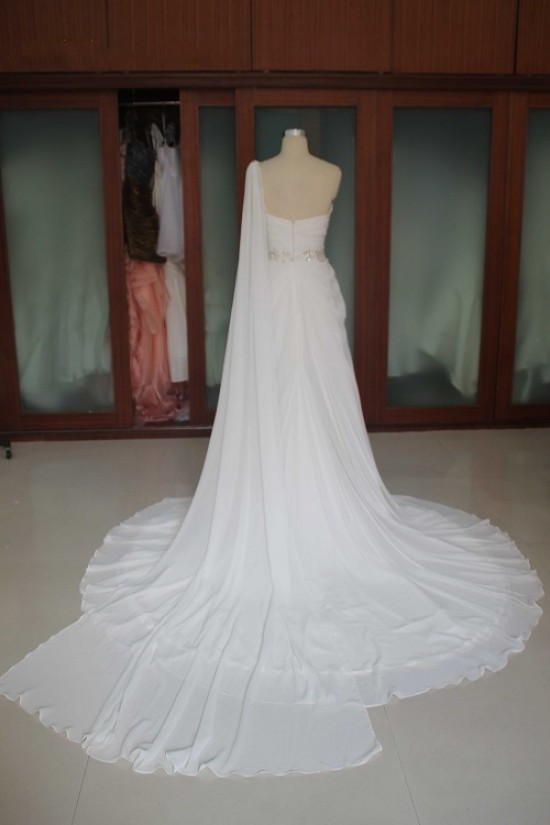 Sheath/Column One Shoulder Beaded Bridal Wedding Dresses WD010101 Sheath/Column One Shoulder Beaded Bridal Wedding Dresses WD010101