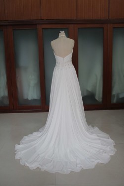 Sheath/Column Chiffon Bridal Wedding Dresses WD010106
