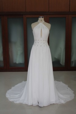 Sheath/Column Chiffon Bridal Wedding Dresses WD010106