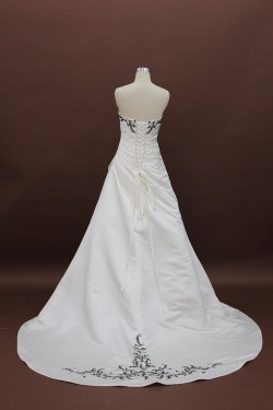A-line Strapless Bridal Wedding Dresses WD010125