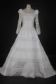 A-line Long Sleeves Beaded Lace Bridal Wedding Dresses WD010126