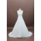 A-line Strapless Court Train Bridal Wedding Dresses WD010134