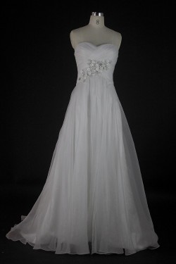 A-line Sweetheart Court Train Bridal Wedding Dresses WD010135