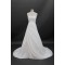 A-line Strapless Court Train Bridal Wedding Dresses WD010139