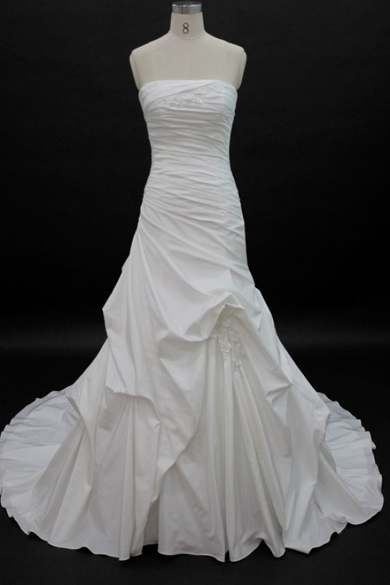 Cheap A-line Strapless Bridal Wedding Dresses WD010141 Cheap A-line Strapless Bridal Wedding Dresses WD010141