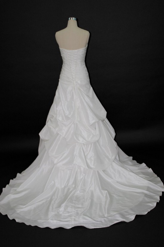 Elegant A-line Strapless Bridal Wedding Dresses WD010142