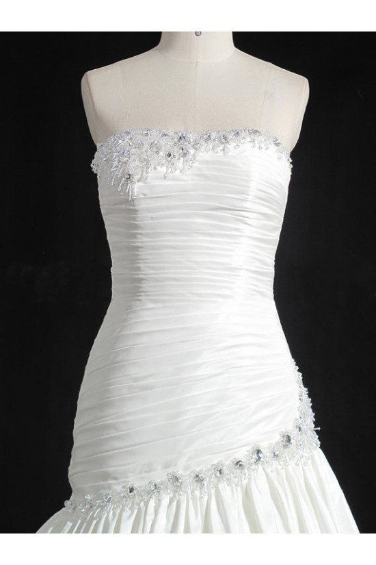 Discount A-line Strapless Chapel Train Bridal Wedding Dresses WD010143 Discount A-line Strapless Chapel Train Bridal Wedding Dresses WD010143