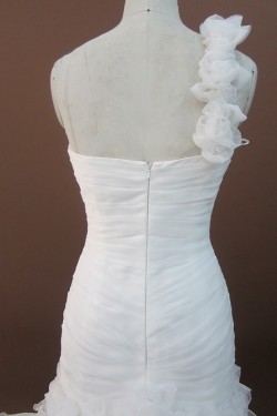 Fashion Trumpet/Mermaid One Shoulder Bridal Wedding Dresses WD010147