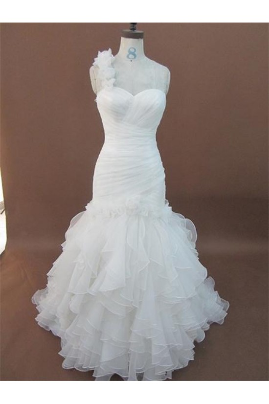 Fashion Trumpet/Mermaid One Shoulder Bridal Wedding Dresses WD010147 Fashion Trumpet/Mermaid One Shoulder Bridal Wedding Dresses WD010147