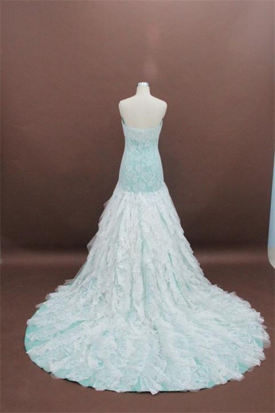Elegant A-line Sweetheart Chapel Train Lace Bridal Wedding Dresses WD010150 Elegant A-line Sweetheart Chapel Train Lace Bridal Wedding Dresses WD010150