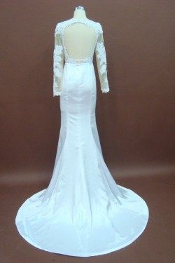 Trumpet/Mermaid Long Sleeves Lace Bridal Wedding Dresses WD010151