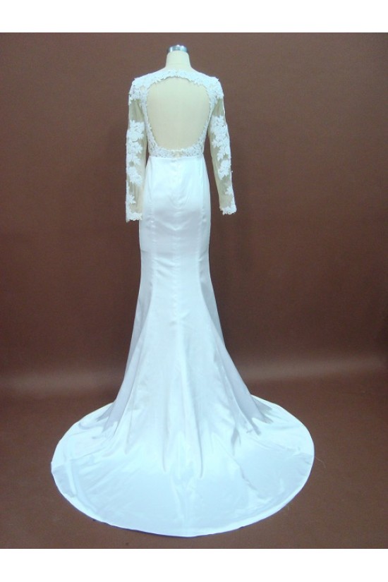Trumpet/Mermaid Long Sleeves Lace Bridal Wedding Dresses WD010151