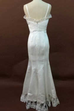 Trumpet/Mermaid Spaghetti Straps Bridal Wedding Dresses WD010165