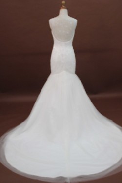 Trumpet/Mermaid Sweetheart Court Train Bridal Wedding Dresses WD010171