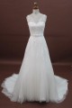 A-line Strapless Chapel Train Lace Bridal Wedding Dresses WD010173 A-line Strapless Chapel Train Lace Bridal Wedding Dresses WD010173