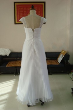 A-line Floor Length Chiffon Bridal Wedding Dresses WD010182