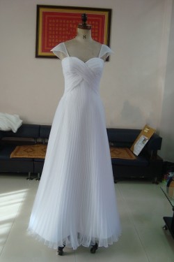 A-line Floor Length Chiffon Bridal Wedding Dresses WD010182