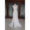 Sheath/Column One Shoulder Beaded Lace and Chiffon Bridal Wedding Dresses WD010190