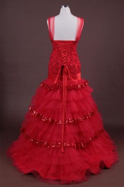 Trumpet/Mermaid Straps Lace Bridal Wedding Dresses WD010191