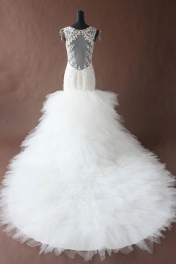 Sexy Trumpet/Mermaid Lace Bridal Wedding Dresses WD010194