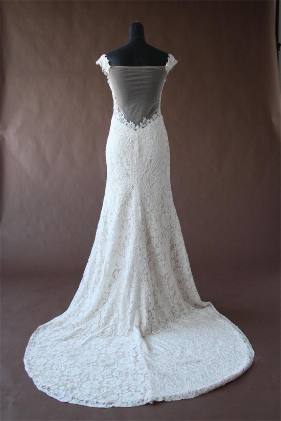 Trumpet/Mermaid Off the Shoulder Lace Bridal Wedding Dresses WD010198