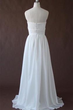 A-line Sweetheart Lace and Chiffon Bridal Wedding Dresses WD010199