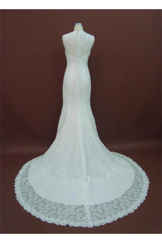 Trumpet/Mermaid Court Train Lace Bridal Wedding Dresses WD010201 Trumpet/Mermaid Court Train Lace Bridal Wedding Dresses WD010201