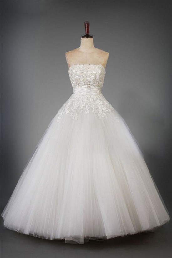 Ball Gown Strapless Lace Bridal Wedding Dresses WD010202 Ball Gown Strapless Lace Bridal Wedding Dresses WD010202