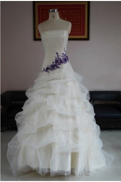 Ball Gown Strapless Bridal Wedding Dresses WD010204