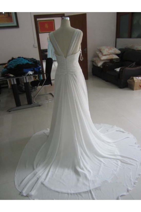 Sheath/Column Beaded Chiffon Bridal Wedding Dresses WD010215 Sheath/Column Beaded Chiffon Bridal Wedding Dresses WD010215