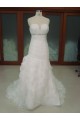 Trumpet/Mermaid Court Train Beaded Bridal Wedding Dresses WD010218