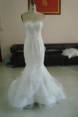 Trumpet/Mermaid Sweetheart Bridal Wedding Dresses WD010219