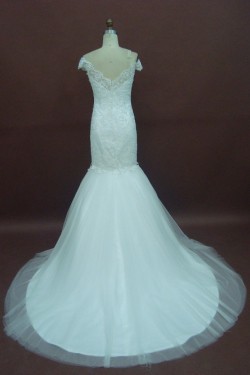 Trumpet/Mermaid Off the Shoulder Bridal Wedding Dresses WD010224