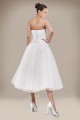 A-line Strapless Tea Length Bridal Wedding Dresses WD010228 A-line Strapless Tea Length Bridal Wedding Dresses WD010228