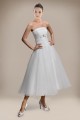 A-line Strapless Tea Length Bridal Wedding Dresses WD010228 A-line Strapless Tea Length Bridal Wedding Dresses WD010228