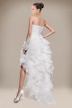 High Low Strapless Bridal Wedding Dress WD010233