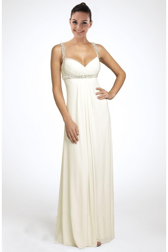 Sheath/Column Beaded Chiffon Bridal Wedding Dress WD010235 Sheath/Column Beaded Chiffon Bridal Wedding Dress WD010235