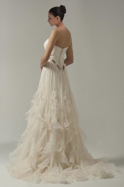 Empire Strapless Bridal Wedding Dress WD010236