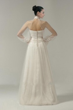 A-line Strapless Bridal Wedding Dress WD010237
