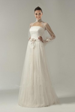 A-line Strapless Bridal Wedding Dress WD010237