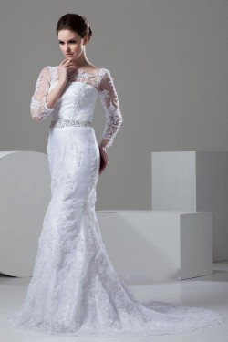 Trumpet/Mermaid Long Sleeve Lace Bridal Wedding Dress WD010240