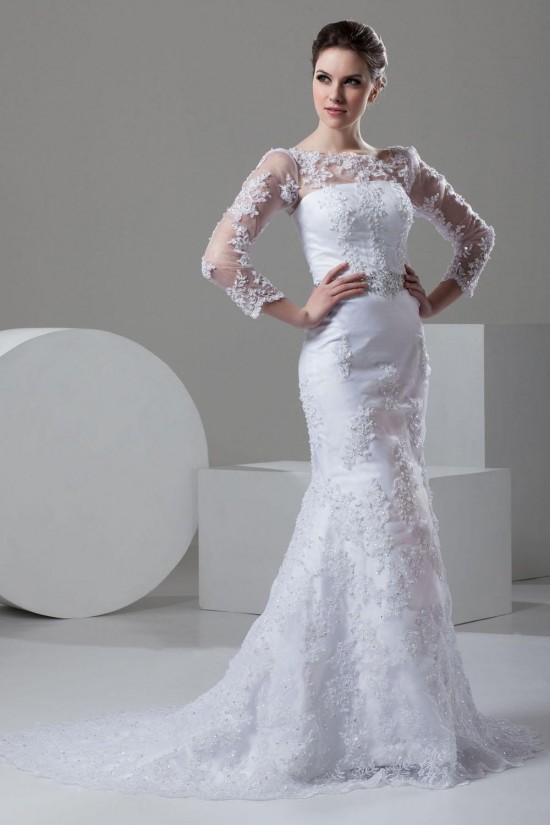 Trumpet/Mermaid Long Sleeve Lace Bridal Wedding Dress WD010240 Trumpet/Mermaid Long Sleeve Lace Bridal Wedding Dress WD010240