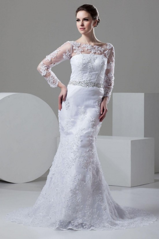 Trumpet/Mermaid Long Sleeve Lace Bridal Wedding Dress WD010240 Trumpet/Mermaid Long Sleeve Lace Bridal Wedding Dress WD010240